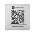 Tabliczka ze stali nierdzewnej Memorlee QR — produkt